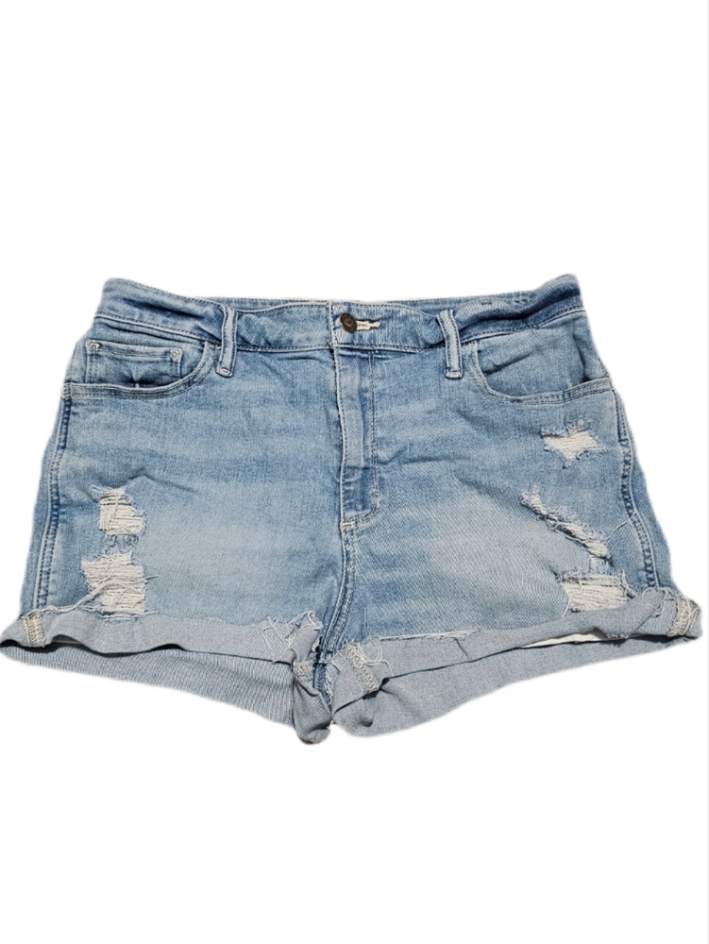 Hollister Curvy High Rise Jean Shorts 13